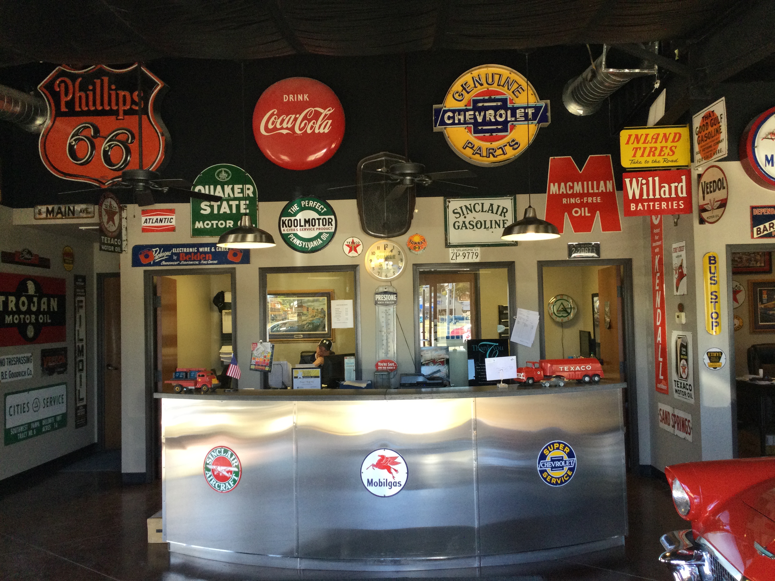 A+ Auto Collision Shop Interior - Classic Automotive Memorabilia